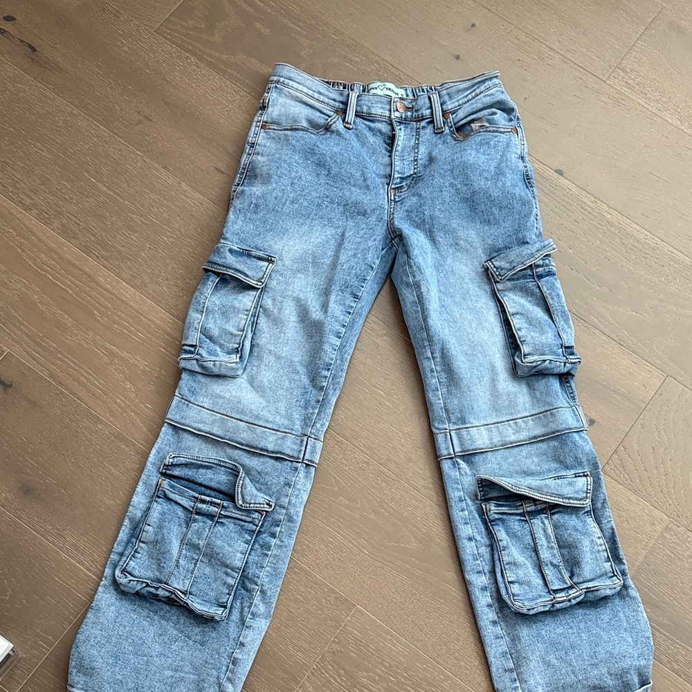 Blue Cargo Jeans